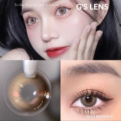 Kính Áp Tròng 50 Mẫu Lens Mắt Xám Nâu Blue Black Choco 0 Độ Cận Tây Tự Nhiên