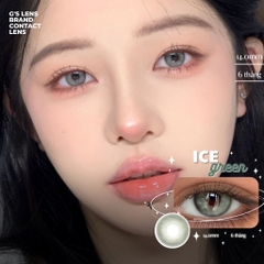 Kính áp tròng 6 tháng ICE -FROZEN GREEN màu xanh lá sáng tây không giãn tròng GTRENDY - AL Color 38