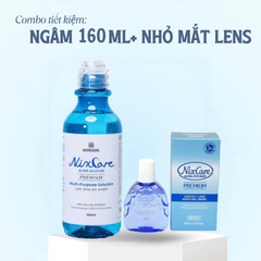 Combo ngâm Nixcare 160ml+nhỏ mắt Nixcare