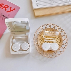Khay Gương Lens Gấu Vuông Mẫu Mới - Case Đựng Lens