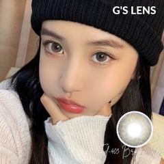 Lens Mắt Kính Áp Tròng Nâu Xám Ánh Kim Không Giãn Size Xs 14mm Có 0 Đến 6 Độ Cận Lệch Độ Fd403 Brown Xs