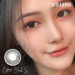 Lens Mắt Kính Áp Tròng Màu Đen Vân Nhũ OD-5933 Lens Black Hot Douyin Size S 14.2mm Có 0 Đến 6 Độ Lệch Độ
