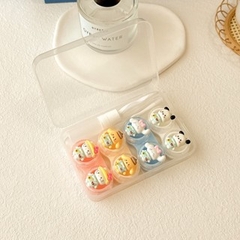 Khay 4 Cặp Gấu Thỏ Các Loại - Case Hộp Đựng Lens