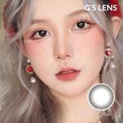 Lens Mắt Kính Áp Tròng Mono Black Đen Trơn Size Xs Không Giãn 14-14.2mm Có 0 Đến 6 Độ Lệch Độ  G'S LENS