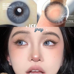 Kính áp tròng 6 tháng ICE -FROZEN BLUE màu xanh dương sáng tây không giãn tròng GTRENDY