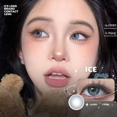 Kính áp tròng 6 tháng ICE -FROZEN BLUE màu xanh dương sáng tây không giãn tròng GTRENDY