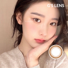 Kính Áp Tròng Lens Mắt Nâu Mono Choco Nâu Tối Giãn Tròng Siêu Ít, Không Giãn Size XS 14-14.2mm 0-6 Độ Cận