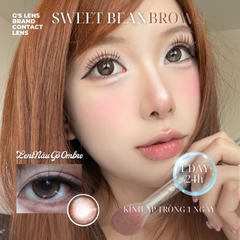 Kính áp tròng 1 ngày SWEET BREAN BROWN màu nâu tự nhiên giãn tròng nhỏ GTRENDY