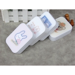 Khay Gương Đôi Gấu Thỏ - Case Đựng Lens