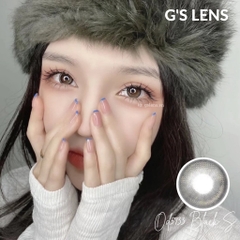 Lens Mắt Kính Áp Tròng Màu Đen Vân Nhũ OD-5933 Lens Black Hot Douyin Size S 14.2mm Có 0 Đến 6 Độ Lệch Độ