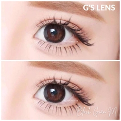 Lens Mắt Đen Trơn Size M Giãn Vừa 14.5mm Có 0 Đến 8 Độ