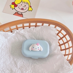 Khay Gương Mini 3D Cinnamaroll Kuromi Pastel - Case Đựng Lens
