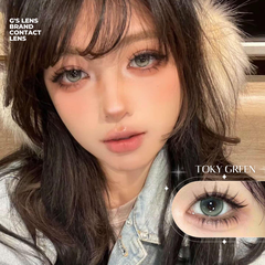 Kính áp tròng 6 tháng TOKY GREEN màu xanh lá sáng tây giãn tròng nhỏ GTRENDY - MCK1