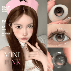 Kính áp tròng 6 tháng MINI PINK màu hồng sáng tây giãn tròng nhỏ GTRENDY - MCK1