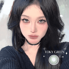 Kính áp tròng 6 tháng TOKY GREEN màu xanh lá sáng tây giãn tròng nhỏ GTRENDY - MCK1
