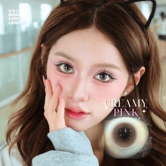 Kính áp tròng 6 tháng CREAMY PINK màu hồng tự nhiên giãn tròng nhỏ GTRENDY - MCK1