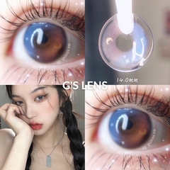 Kính áp tròng 6 tháng X644 PINK màu hồng xanh sáng tây không giãn tròng GTRENDY - MC38