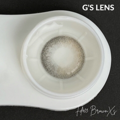 Lens Mắt Kính Áp Tròng Nâu Xám Ánh Kim Không Giãn Size Xs 14mm Có 0 Đến 6 Độ Cận Lệch Độ Fd403 Brown Xs