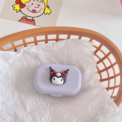 Khay Gương Mini 3D Cinnamaroll Kuromi Pastel - Case Đựng Lens