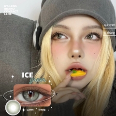 Kính áp tròng 6 tháng ICE -FROZEN GREEN màu xanh lá sáng tây không giãn tròng GTRENDY - AL Color 38