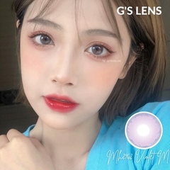 Lens Mắt Kính Áp Tròng Tím Tây Giãn Tròng Size M 14.5mm Có 0 Đến 6 Độ Cận MH2962 Violet G'S LENS