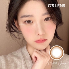 Kính Áp Tròng Lens Mắt Nâu Mono Choco Nâu Tối Giãn Tròng Siêu Ít, Không Giãn Size XS 14-14.2mm 0-6 Độ Cận