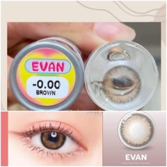 Kính Áp Tròng Lens Mắt NÂU BROWN Tự Nhiên Tây Sáng 0 Độ Cận, Dành Cho Mắt Không Cận Size Lens Giãn Ít Xs, S 14-14.2mm