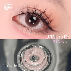 Kính áp tròng 6 tháng CREAMY PINK màu hồng tự nhiên giãn tròng nhỏ GTRENDY - MCK1