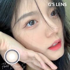 Lens Mắt Kính Áp Tròng Nâu Xanh Siêu Hot Giãn Ít Size S 14.2mm Có 0 Đến 6 Độ Cận Fb220 Brown