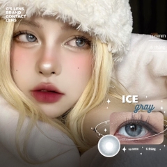 Kính áp tròng 6 tháng ICE -FROZEN BLUE màu xanh dương sáng tây không giãn tròng GTRENDY