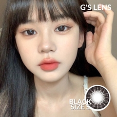 Kính áp tròng 6 tháng WO2940 BLACK màu đen tự nhiên giãn tròng nhỏ GTRENDY
