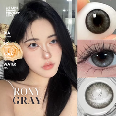 Kính áp tròng 6 tháng ROXY GRAY màu xám tự nhiên giãn tròng nhỏ GTRENDY - MC38