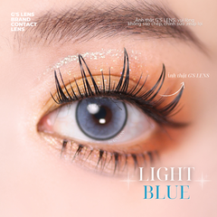 Kính áp tròng 6 tháng LIGHT BLUE màu xanh dương sáng tây giãn tròng nhỏ GTRENDY - MC38