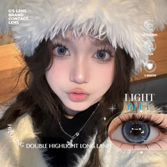Kính áp tròng 6 tháng LIGHT BLUE màu xanh dương sáng tây giãn tròng nhỏ GTRENDY - MC38