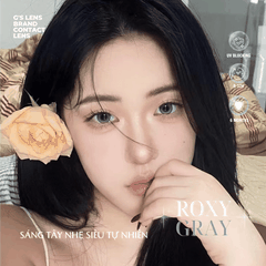 Kính áp tròng 6 tháng ROXY GRAY màu xám tự nhiên giãn tròng nhỏ GTRENDY - MC38