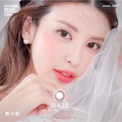 Lens mắt nâu choco Mochi Size S 14.2mm Có 0 Đến 8 Độ Lệch Độ dành cho mắt nhạy cảm Angle Eyes - G'S LENS