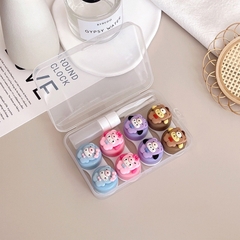 Khay 4 Cặp 3D Nổi Siêu Cute Cao Cấp- Case Hộp Đựng Lens