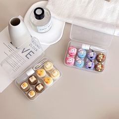 Khay 4 Cặp 3D Nổi Siêu Cute Cao Cấp- Case Hộp Đựng Lens