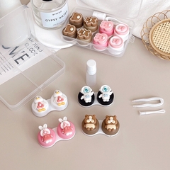 Khay 4 Cặp 3D Nổi Siêu Cute Cao Cấp- Case Hộp Đựng Lens