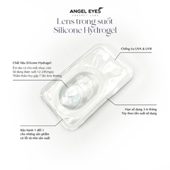 Lens trong suốt không màu đeo 24h dòng cao cấp chất liệu Silicone Hydrogel Angel Eyes độ cận 1 - 10 GSLENS