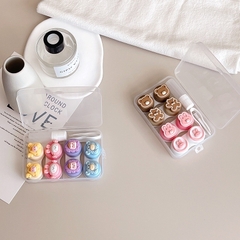Khay 4 Cặp 3D Nổi Siêu Cute Cao Cấp- Case Hộp Đựng Lens