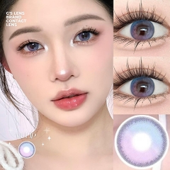 Kính áp tròng 6 tháng TULIP VIOLET BLUE màu tím xanh sáng tây giãn tròng nhỏ GTRENDY - MC38