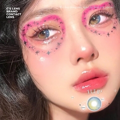 Kính áp tròng 6 tháng TULIP BROWN màu nâu xanh sáng tây giãn tròng nhỏ GTRENDY - MC38