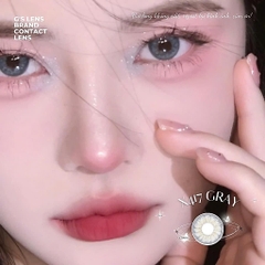 Kính áp tròng 6 tháng X471 GRAY màu xám sáng tây giãn tròng nhỏ GTRENDY - MC38