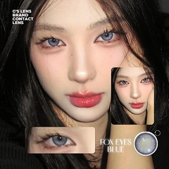 Kính áp tròng 6 tháng FOX EYES BLUE màu xanh tím sáng tây giãn tròng vừa GTRENDY - MC38