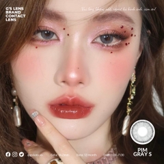 Lens Mắt Kính Áp Tròng Xám Tây Vân Giãn Ít Size S 14.2mm PIM GRAY Có Từ 0 Đến 7 Độ Lệch Độ GSLENS