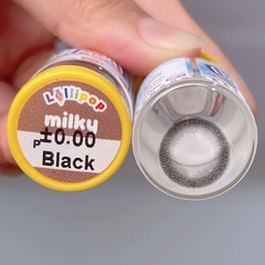 Lens Mắt, Kính Áp Tròng Màu BLACK + CHOCO KHÔNG CẬN Size S, M, L