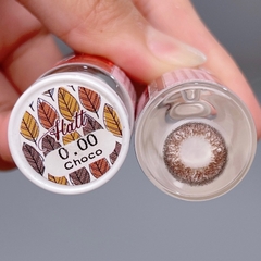 Lens Mắt, Kính Áp Tròng Màu BLACK + CHOCO KHÔNG CẬN Size S, M, L