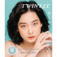 Lens mắt xanh tự nhiên TWINKLE BLUE không giãn size XS có 0-8 độ lệch độ dành cho mắt nhạy cảm G'S LENS Polyhema Cao Cấp
