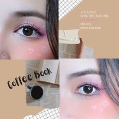 Lens mắt nâu tối JEJE CHOCO giãn ít size s có 0-8 độ lệch độ dành cho mắt nhạy cảm G'S LENS SILICONE HYDROGEL